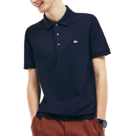Lacoste shirts navy blue Clearance